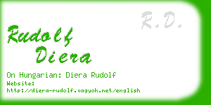rudolf diera business card